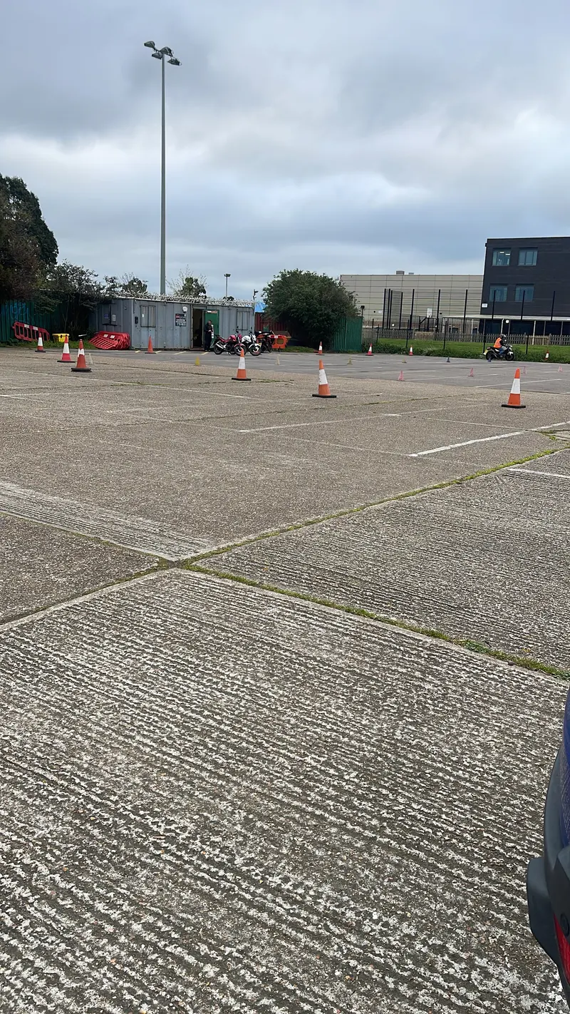 The training ground with cones laid out
