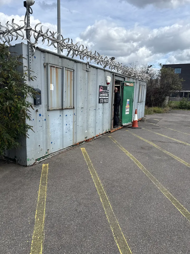The cabins on the training site