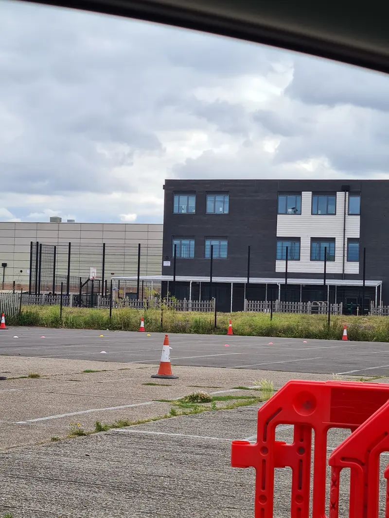 The training ground and the building beside it